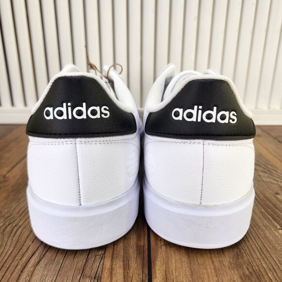 Adidas Grand Court 2.0 Mens Size 11 White Black Leather Tennis Shoes GW9195 main image 9